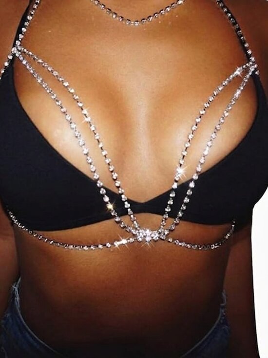 Jewelry - Sparkling Rhinestone Body Chain Harness